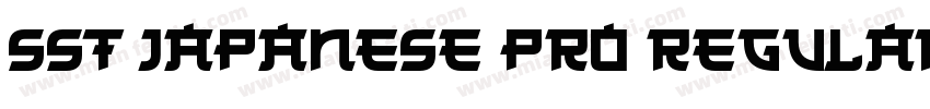 SST Japanese Pro Regular字体转换